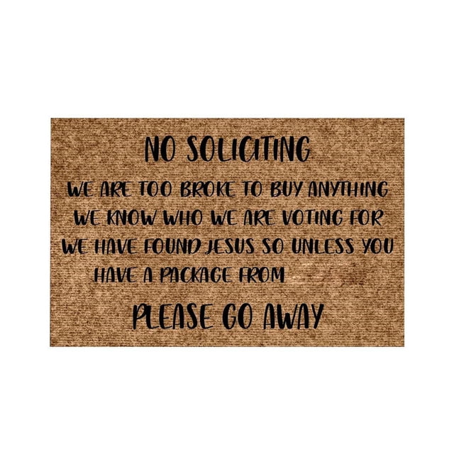 Coir Door Mat Outdoor Entrance Funny Door Mats Spring Decor Outdoor Spring Rugs Door Mat Indoor Entrance and Outside Doormat Mat for Outside Entry Way Doormat Entry Rugs, 16x24 Inch