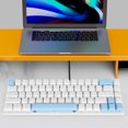 CACMechanical Keyboard, 68 Keys RGB Backlight Wired Keyboard with Blue