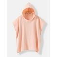 thumbnail image 4 of xiaxaixu Toddler Boy Girl Cloak Bathrobe Solid Color Bat Sleeve Hooded Towel Loose Breathable Robe, 4 of 6