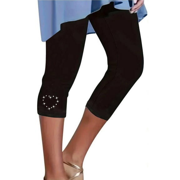 YUANGUANST Women's Wide Leg Pants Leggings For Women Plus Size High Waisted Yoga Cropped Trousers 2025 Summer Gym Pants Business Work Casual Pants