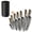 Knife Block Set, variant on TVQUYET 7-Piece Kitchen Chef's Knife Set Damascus Laser Japanese Knife High Carbon Stainless Steel Sharp Cooking Knife with Wooden Handle