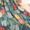 thumbnail image 3 of Pioneer Flower Blanket,Comfortable Soft Flannel Throw Blanket,All Season,Warm Lightweight Blankets for Sofa Bed Couch Living Room Chair,60"x80"(150x200cm), 3 of 4