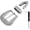 Antique Silver, variant on Belt Buckle Set, 3-Piece Antique Finish, 30mm Width, Engraved Metal Floral Design HRBK QCB14 (Antique Silver)