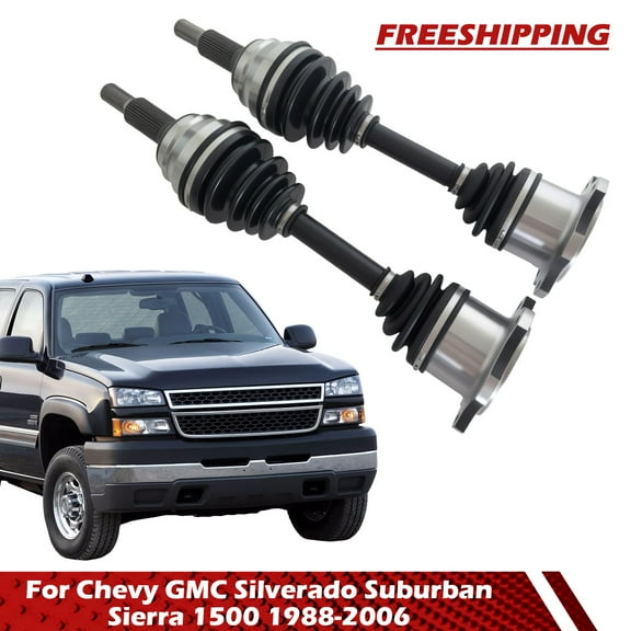 Civiland Pair Front CV Axle Shaft for Chevy/GMC Silverado/Suburban/Sierra 1500 1988-2006