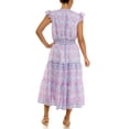 thumbnail image 2 of Nanette Lepore Women's Flutter Sleeve Tassel Midi Dress, Sizes XS-XXXL, 2 of 7