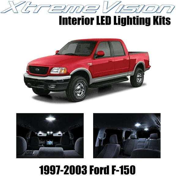 XtremeVision Interior LED for Ford F-150 1997-2003 10 pcs Pure White Interior LED Kit   Installation Tool