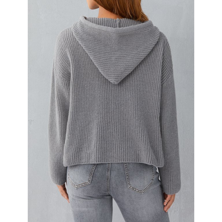 Gureui Women's Fashion Cropped Sweater Cardigan Stars