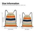 thumbnail image 4 of Easygdp Colorful Pastel Stripes Drawstring Backpack, Beach Sackpack, Travel Sackpack Lightweight for Sports, Gym, Travel, Swimming - Medium, 4 of 9