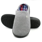 SLM Men's Slipper Fur Fleece Lined House Shoes Bedroom Clog