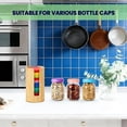 thumbnail image 5 of CMrtew Bamboo Mason Jar Lid Organizer - Stackable Storage Box for Regular & Wide Mouth Canning Lids, Natural Wood Lid Holder with Partition Design, 5 of 5