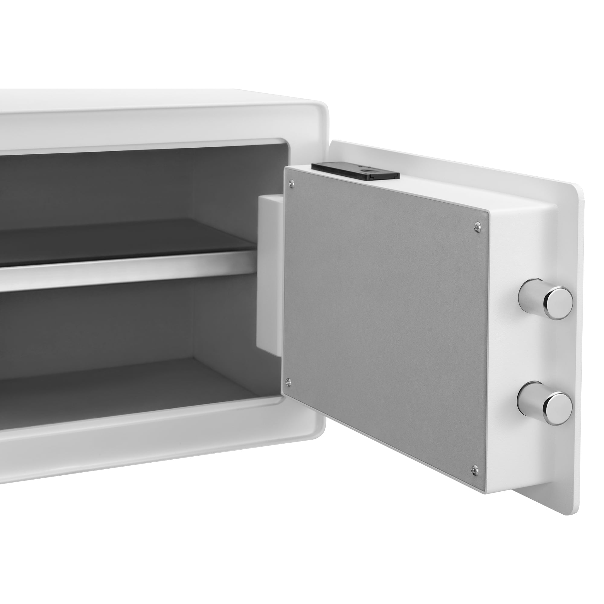 Pen + Gear Safes 0.57 CF with Electronic Lock, Backup Key, 1 Shelf, Carpeted Interior, White Model 44E50WW
