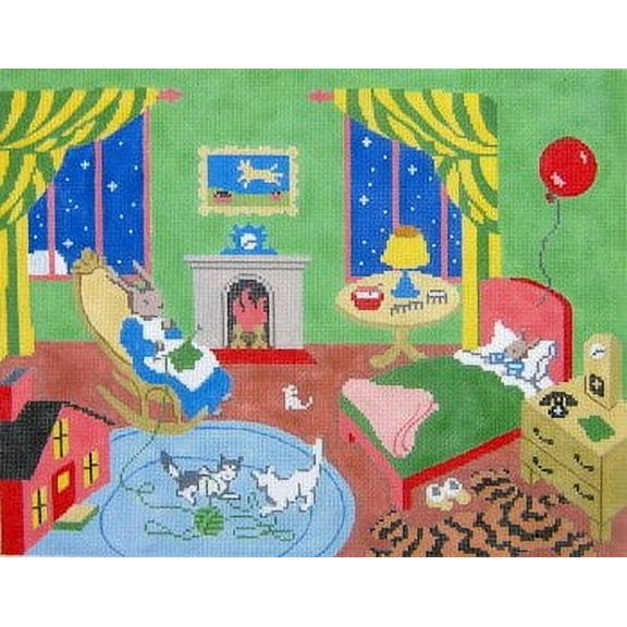 Art Needlepoint Goodnight Moon Needlepoint Canvas