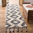 thumbnail image 2 of SAFAVIEH Kenya Aniyah Geometric Runner Rug, Black/Ivory, 2'3" x 8', 2 of 8