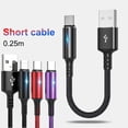 thumbnail image 3 of Câble de Chargeur USB vers Type C Câble de Données Court Charge Rapide Cordon UK Nouveau R9P7, 3 of 8