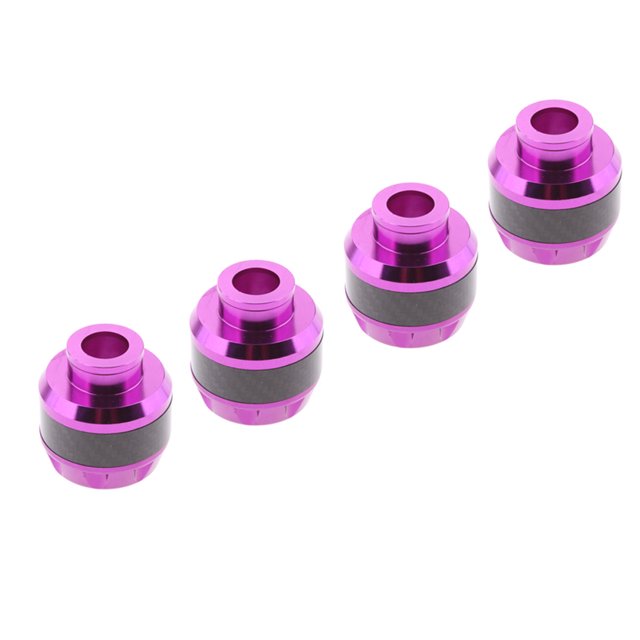 4 piezas de 16 mm de rueda de la motocicleta rueda marco protector deslizante fork protector tapa púrpura Sunnimix Cubierta de la rueda de la rueda de la motocicleta