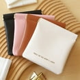 thumbnail image 3 of SUSUchens Faux Leather Mini Cosmetic Bag Waterproof Elegant Magnetic Closure Portable Multi-functional Women Lipstick Makeup Sanitary Pad Pouch Coins Purse Gift Pink, 3 of 13