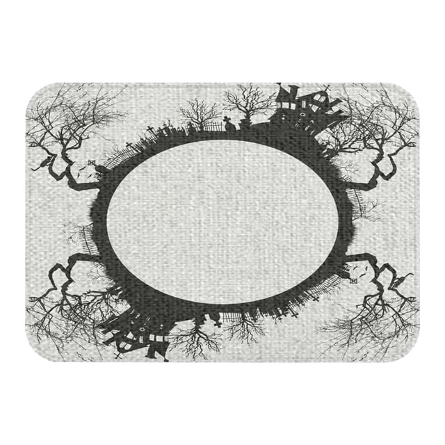 Halloween Door Mat Wear Non Slip Foot Mat Home Crystal Velvet Holiday Decoration Mat