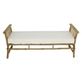 thumbnail image 2 of Statra Bamboo 63 in. Backless French Bench with Outdoor Cushion, 2 of 2