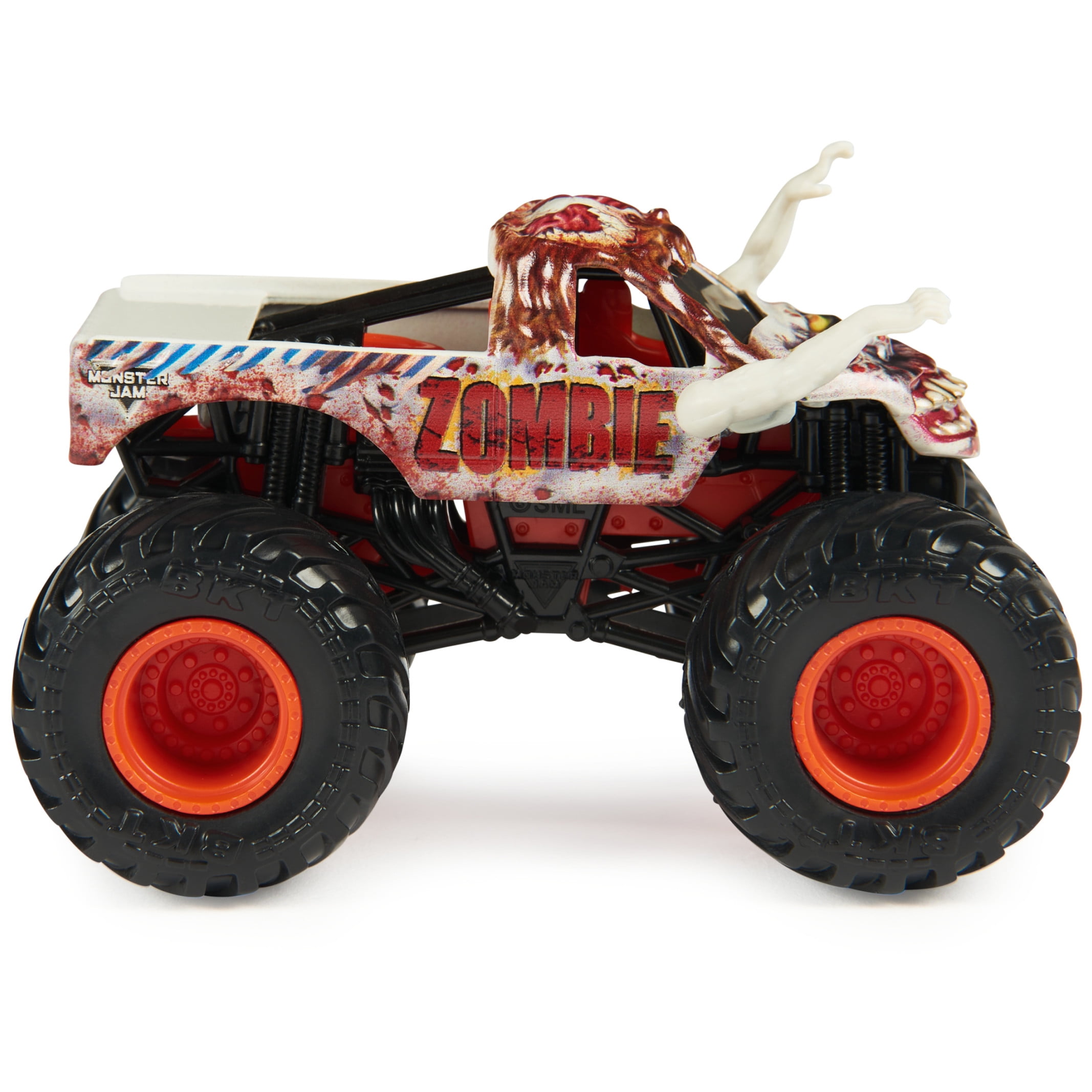 Monster Jam 2-Pack Grave Digger Vs. Zombie - 1:64 Scale Monster Trucks, Girl and Boy Toys