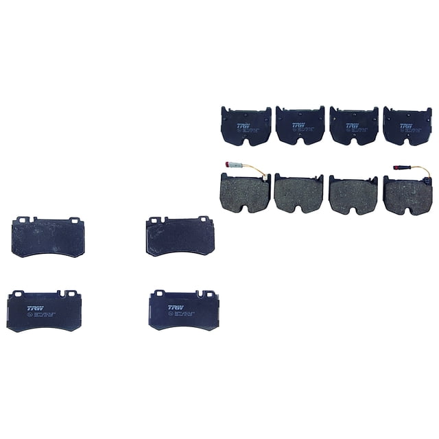 Set de Balatas Bajos Metales TRW Sl600 2004 A 2007 Mercedes-Benz Kit Completo Delantero y Trasero
