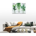 thumbnail image 3 of Bathroom Wall Art Tropical Botanical Canvas Prints Green Plant Painting Bathroom Pictures for Wall Relax Soak Unwind Signs Modern Artwork Home Decoration for Bathroom Bedroom 16"x12", 3 of 6