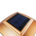 thumbnail image 3 of iGlow 8 Pack Copper / White 6 x 6 Solar Post Light SMD LED Deck Cap Square Fence Outdoor Garden Landscape PVC Vinyl Wood, 3 of 6