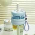 thumbnail image 4 of Flower Tea Cup Plastic Straw Cup With Handle Flower Tea Cup Outdoor Portable Large Capacity Men And Women Straw Cups, 4 of 6