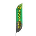 thumbnail image 2 of Massage Sign feather flag Pole Mount for Outdoor by DreamController | 15 FEET Long Polyester Outdoor Banner Flag with Pole Kit for Easy Hang | HD Print Swooper Flag Pole Mount for Salon Advertising a, 2 of 7