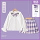 thumbnail image 1 of Sanrios Kuromi Cinnamoroll Melody Hellokittys uniforme Jk para niñas, de manga corta Camisa larga, figura de Anime, uniforme escolar, estilo Preppy, 1 of 4