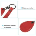 thumbnail image 4 of Uxcell Leather Keychain Blanks, 2 Pack Cowhide Key Fob with Key Rings for Laser Engraving, Red, 4 of 6