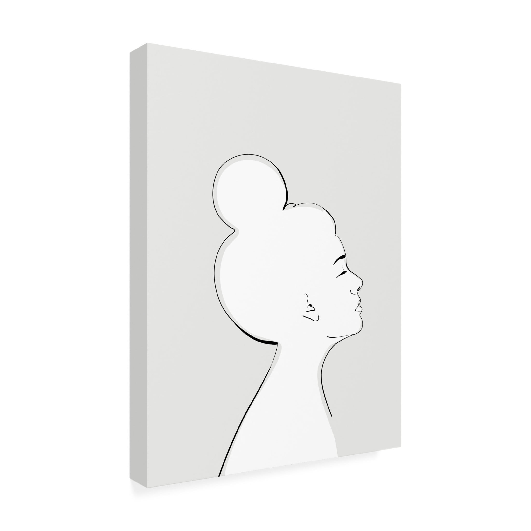Canvas Wall Art - Rosana Laiz Blursbyai 'Sanyu portrait' Wall Art for Living Room, Bedroom, or Office Décor by Trademark Fine Art - 35 x 47 Inches