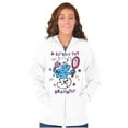 thumbnail image 4 of Vanity Smurf A Little Bit Dramatic Zip Hoodie Sweatshirt Women Brisco Brands S, 4 of 5