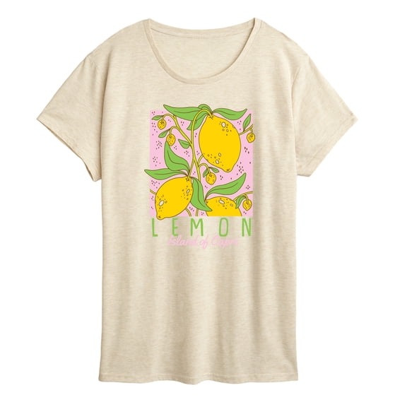 Instant Message - Lemon Island of Capri - Women's Short Sleeve Graphic T-Shirt