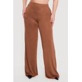 thumbnail image 3 of Women's Plus Size High Waisted Wide Leg Brushed Knit Pants, 3 of 4