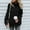 Black, variant on U.Vomade Women's Turtleneck Chunky Long Sleeve Sweaters Tops Color Block Knitted Pullover Jumper