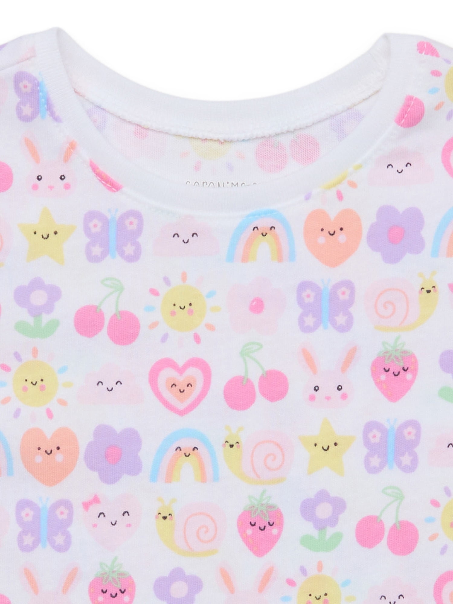 Garanimals Baby Girl Printed Tee with Short Sleeves, Sizes 0M-24M