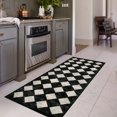 thumbnail image 2 of Alfombra Lahome Moroccan Trellis de 60 x 180 cm, lavable, negra, 2 of 9
