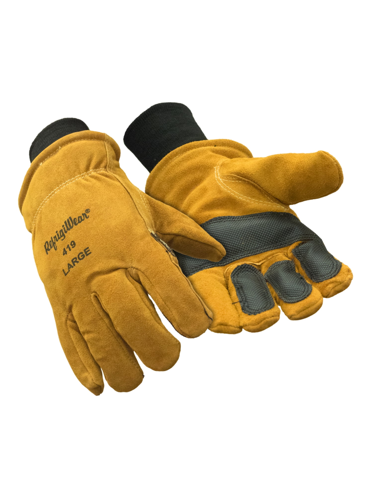 RefrigiWear Warm Double Insulated Cowhide Leather Work Gloves with