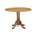 thumbnail image 2 of Round Dining Table Set 3pc - Kitchen Table & 2 Linen Fabric Chairs - Grey Modern Design, 2 of 5