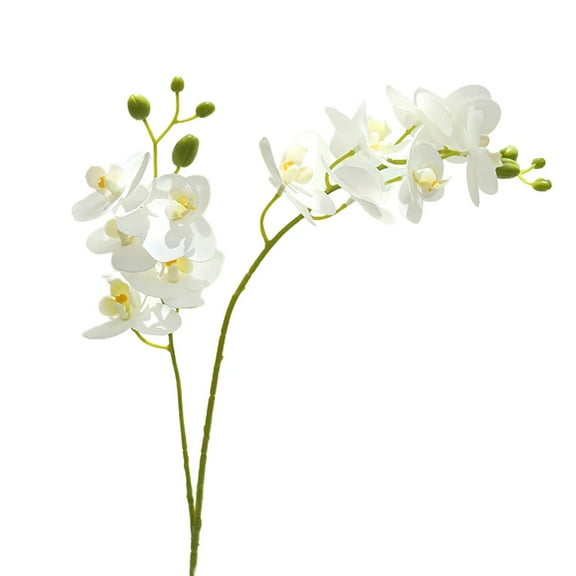 White Phalaenopsis Artificial Flowers for Kitchen and Wedding Decor