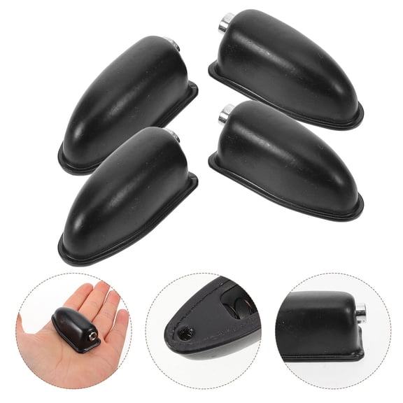 WRITWAA 4Pcs Single End Mount Drum Lugs Black Replacement Accessories