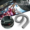 thumbnail image 2 of YaoHuan Stainless Steel Heater Exhaust Pipe for Eberspacher and Webasto, 60cm Silver Hose for Vehicle Heating, 2 of 9