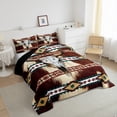 thumbnail image 3 of Castle Fairy Tribal Aztec Full Size Comforter Sets,Farmhouse Cow Print Bedding Sets, 3 of 8
