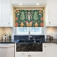 thumbnail image 5 of Yayeee Kitchen Curtains Tier Pair Light Filtering 27"x36" Rod Pocket Short Cafe Window Panel, Brown Christmas Gingerbread, 5 of 7