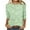 Green, variant on 3/4 Length Sleeve Womens Tunic Tops Printed Dressy Shirts Casual Loose Fit Blouses Women Clothing