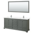 thumbnail image 6 of Wyndham Collection WCS202080DWBC2UNSM70 Deborah 80" Free Standing Double Basin Vanity Set, 6 of 6