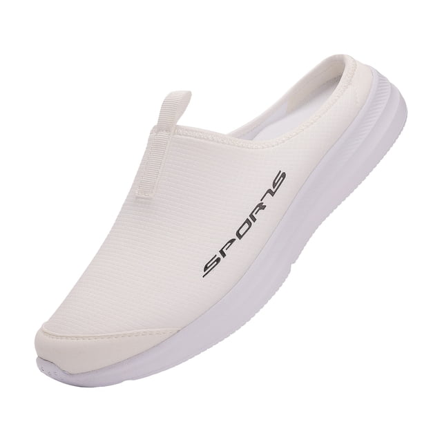 DXOUPM Mens Slip on Shoes Closed Toe Lightweight Walking Shoes Breathable Slippers Going Out
