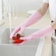 thumbnail image 2 of Guantes de cocina Runskmd para lavar platos y limpieza del hogar, de látex reutilizables., 2 of 7