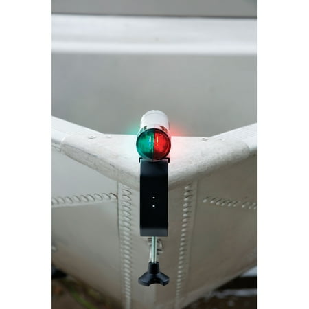 - Attwood 14194-7 Gray C-Clamp Mount Portable LED Navigation Light Kit With Telescoping Pole