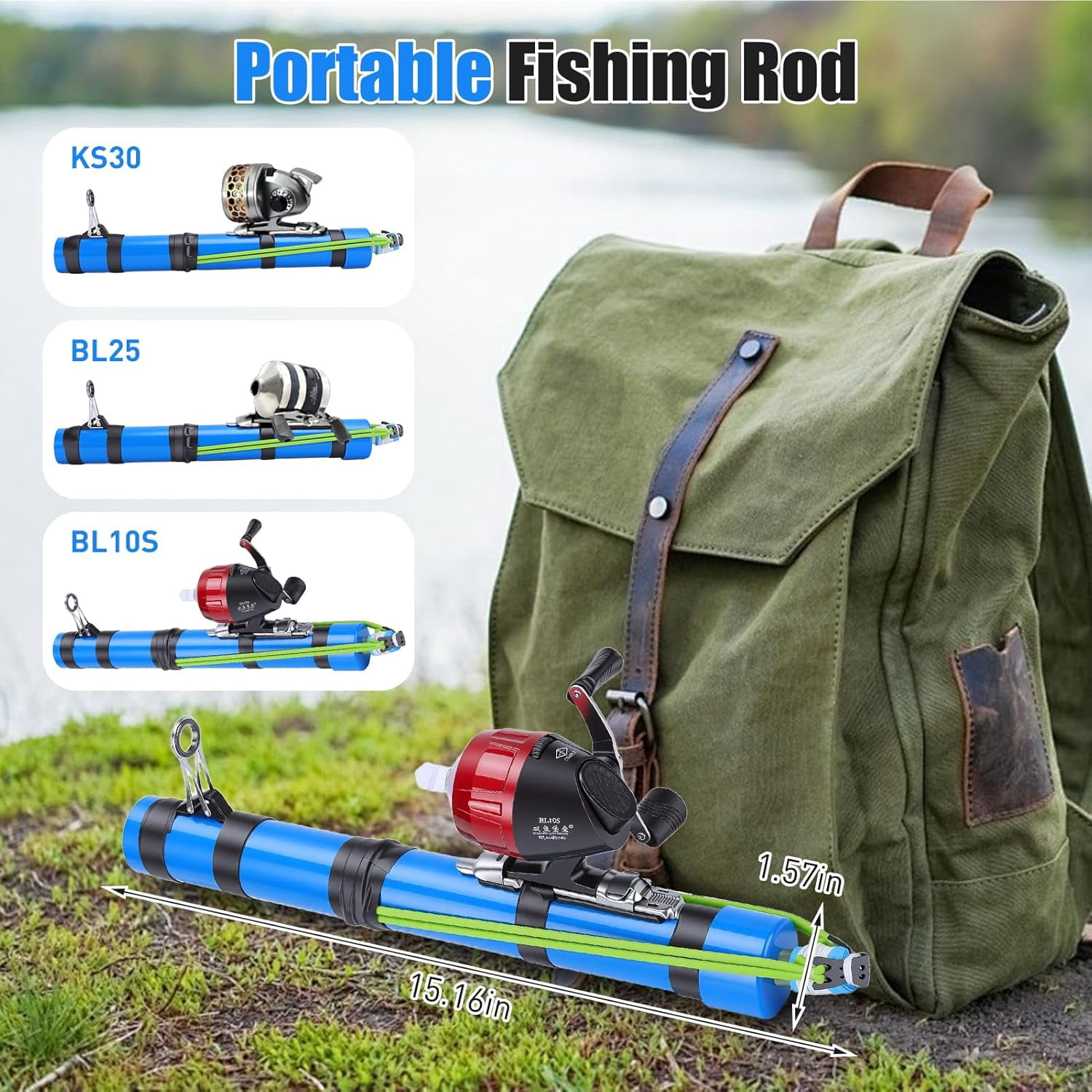 Catapult Fishing Rod, Compact Telescopic Slingshot Pole with Ergonomic Handle, Portable Survival Gear for Saltwater & Freshwater